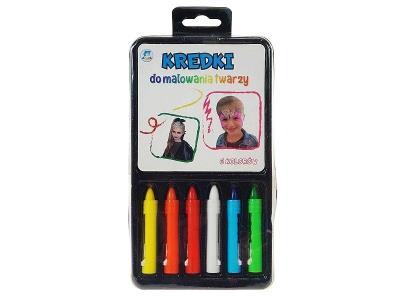 Opakowanie Kredki do malowania twarzy 6 kolorów