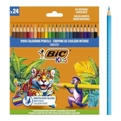Kredki drewniane Kids Smooth ECO 24szt BIC. Wydawca: Bic. SmakLiter.pl Opakowanie Kredki drewniane Kids Smooth ECO 24szt BIC