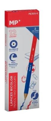 Opakowanie Kredki dwukolorowe niebiesko-czerwone (12szt)