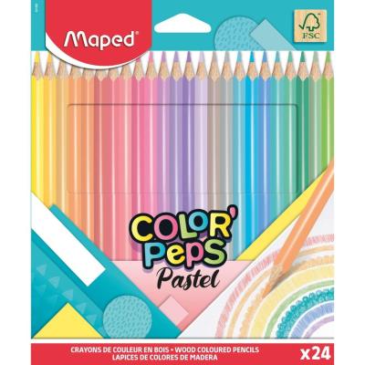 Opakowanie Kredki ołówkowe Colorpeps pastel 24kol MAPED