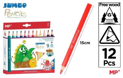 Opakowanie Kredki ołówkowe Jumbo 12 kolorów
