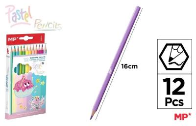 Opakowanie Kredki ołówkowe pastelowe 12 kolorów