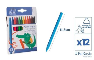Opakowanie Kredki plastikowe 12 kolorów