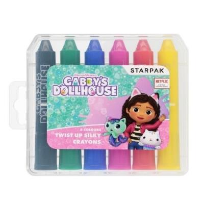 Opakowanie Kredki w sztyfcie 6 kolorów Gabby's Dollhouse