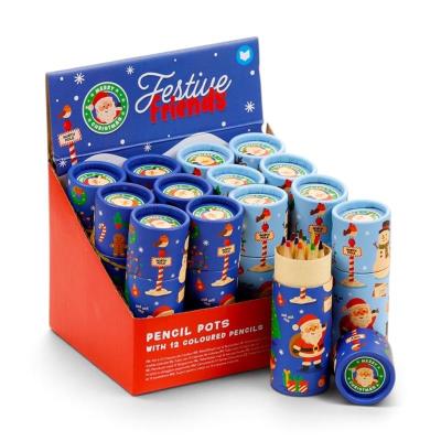 Opakowanie Kredki w tubie Festive Friends 12kol