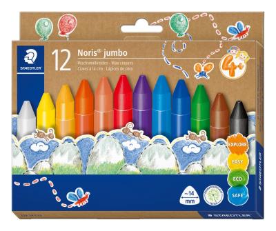 Opakowanie Kredki woskowe trójkątne Jumbo Noris 12 kolorów Staedtler
