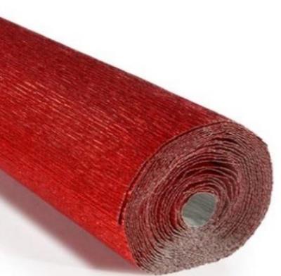 Krepina 50x250cm 180g metalizowana czerwona. Wydawca: Alfa Pastello. SmakLiter.pl Opakowanie Krepina 50x250cm 180g metalizowana czerwona