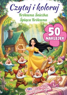 Okładka książki Królewna Śnieżka / Śpiąca Królewna. Czytaj i koloruj
