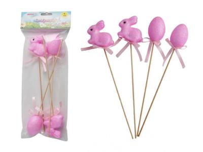 Opakowanie Króliczki i jajka na piku różowe