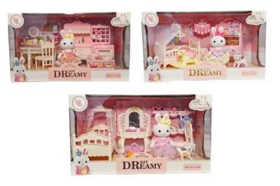 Króliczki z mebelkami MIX. Wydawca: SWEDE. SmakLiter.pl Opakowanie Króliczki z mebelkami MIX