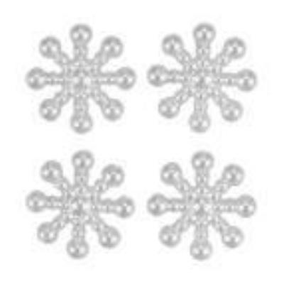 Kryształki samoprzylepne płatki śniegu 24szt. Wydawca: Titanum. SmakLiter.pl Opakowanie Kryształki samoprzylepne płatki śniegu 24szt