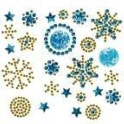 Kryształki samoprzylepne płatki śniegu 25szt. Wydawca: Titanum. SmakLiter.pl Opakowanie Kryształki samoprzylepne płatki śniegu 25szt