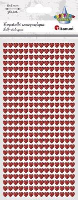 Opakowanie Kryształki samoprzylepne serca 5x5mm 364szt