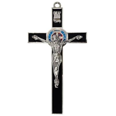 Opakowanie Krzyż czarny metalowy Benedykta 30cm
