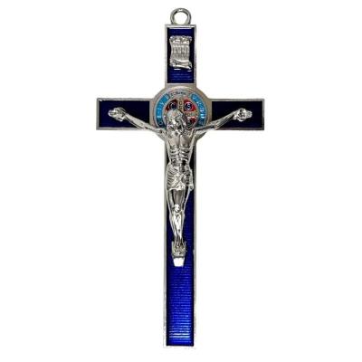 Opakowanie Krzyż granatowy metalowy Benedykta 30cm