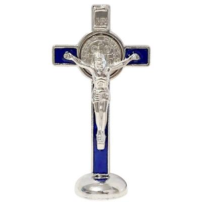 Opakowanie Krzyż stojący niebieski 8cm