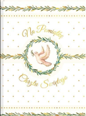 Opakowanie Książeczka A5 Pamiątka Chrztu. Gołąb