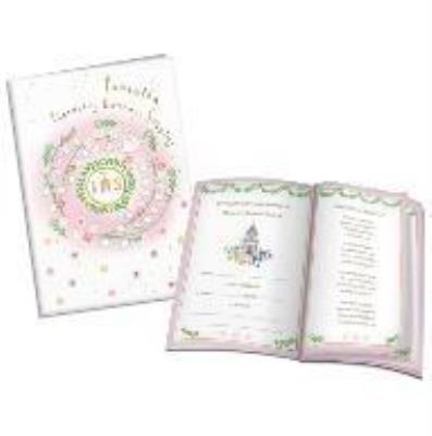 Opakowanie Książeczka A5 Pamiątka Komunijna. Gołąb różowa