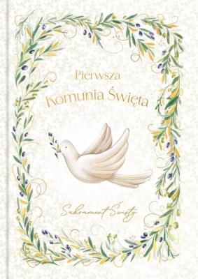 Opakowanie Książeczka A5 Pamiątka Komunijna. Gołąb w oliwkach