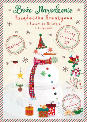 Okładka książki Książeczka kreatywna Bałwanek z ozdobami świątecznymi