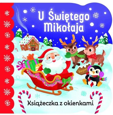Okładka książki Książeczka z okienkami. U Świętego Mikołaja