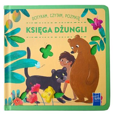 Okładka książki Księga Dżungli. Dotykam, czytam, poznaję