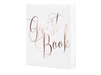 Opakowanie Księga Gości Guest book 20x24.5cm biały 22 kartki
