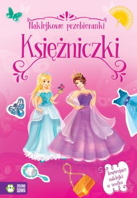 Okładka książki KSIĘŻNICZKI NAKLEJKOWE PRZEBIERANKI - uszkodzone