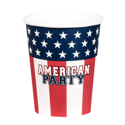 Kubeczki papierowe American Party 210ml 10szt. Wydawca: Boland. SmakLiter.pl Opakowanie Kubeczki papierowe American Party 210ml 10szt