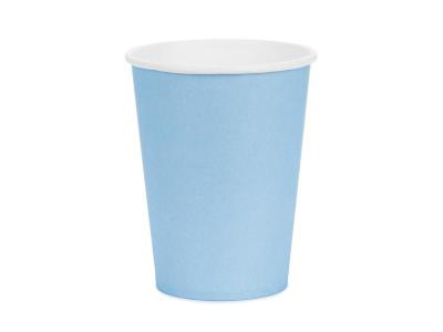 Opakowanie Kubeczki papierowe jasny niebieski 250ml 6szt