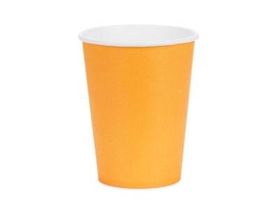 Opakowanie Kubeczki papierowe jasny pomarańczowy 250ml 6szt