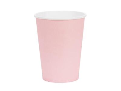 Opakowanie Kubeczki papierowe jasny różowy 250ml 6szt