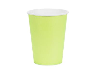 Opakowanie Kubeczki papierowe jasny zielony 250ml 6szt