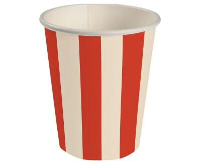Opakowanie Kubeczki papierowe paski 250ml 6szt