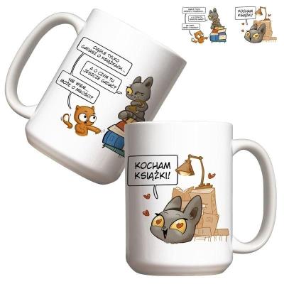 Kubek 440ml - Kocham Książki. Wydawca: Molom. SmakLiter.pl Opakowanie Kubek 440ml - Kocham Książki