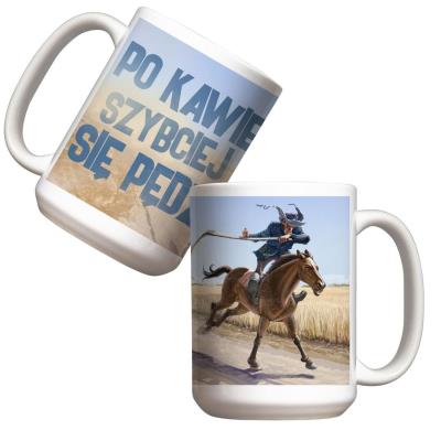 Opakowanie Kubek 440ml Po kawie szybciej się pędzi