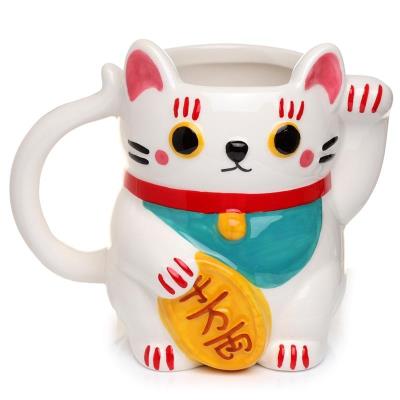 Kubek ceramiczny - Kot Szczęścia Maneki Neko biały. Wydawca: PUCKATOR. SmakLiter.pl Opakowanie Kubek ceramiczny - Kot Szczęścia Maneki Neko biały