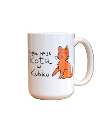 Kubek - Chyba masz kota w kubku 440ml. Wydawca: Molom. SmakLiter.pl Opakowanie Kubek - Chyba masz kota w kubku 440ml