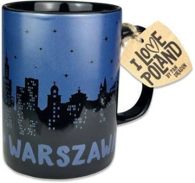 Kubek I love Poland - Warszawa. Wydawca: PAN DRAGON. SmakLiter.pl Opakowanie Kubek I love Poland - Warszawa