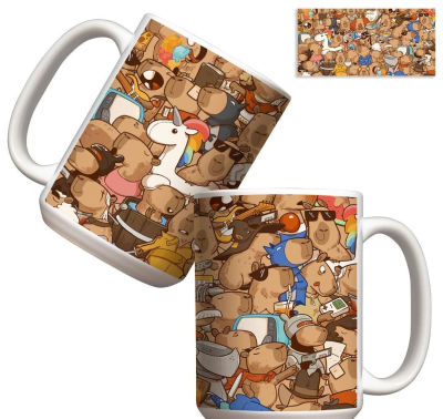 Kubek - Kapibara lifestyle 440ml. Wydawca: Molom. SmakLiter.pl Opakowanie Kubek - Kapibara lifestyle 440ml