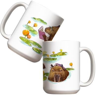 Kubek - Kapibary książkowe 440ml. Wydawca: Molom. SmakLiter.pl Opakowanie Kubek - Kapibary książkowe 440ml