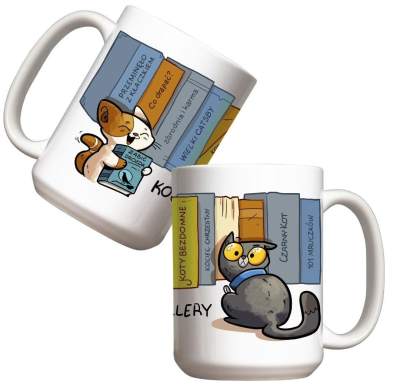 Kubek - Kocie bestsellery 440ml. Wydawca: Molom. SmakLiter.pl Opakowanie Kubek - Kocie bestsellery 440ml