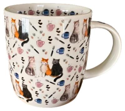 Kubek M109 Koty i kawa. Wydawca: Alex Clark. SmakLiter.pl Opakowanie Kubek M109 Koty i kawa