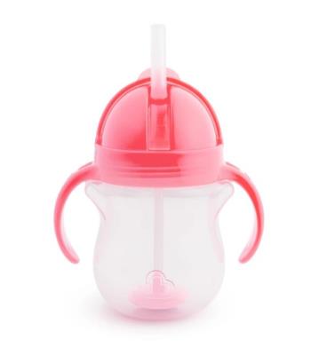 Opakowanie Kubek Munchkin niekapek ze słomką 207ml różowy