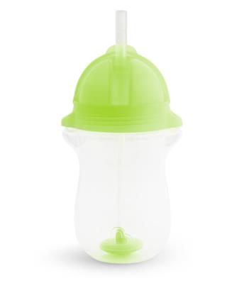 Opakowanie Kubek Munchkin niekapek ze słomką 296ml zielony