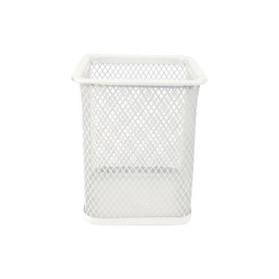 Opakowanie Kubek na długopisy siatka kwadrat perłowy LEVIATAN