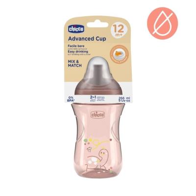 Opakowanie Kubek niekapek ze słomką 266ml brzoskwiniowy 12m+