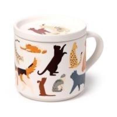 Kubek porcelanowy z pokrywką Feline Fine Cats. Wydawca: PUCKATOR. SmakLiter.pl Opakowanie Kubek porcelanowy z pokrywką Feline Fine Cats