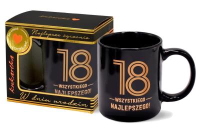 Opakowanie Kubek Premium Urodziny 18