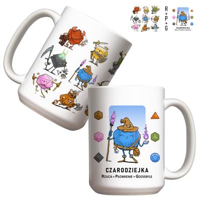 Kubek - RPG - Czarodziejka 440ml. Wydawca: Molom. SmakLiter.pl Opakowanie Kubek - RPG - Czarodziejka 440ml